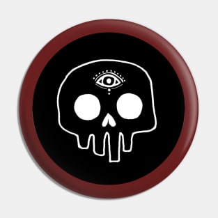 All Seeing Skull Pin