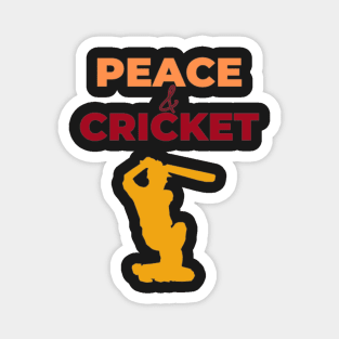 Peace & Cricket - International day of Peace Magnet