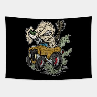 "Mummy's Rusty Roadster" Tapestry