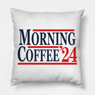 Morning Coffee 2024 Pillow