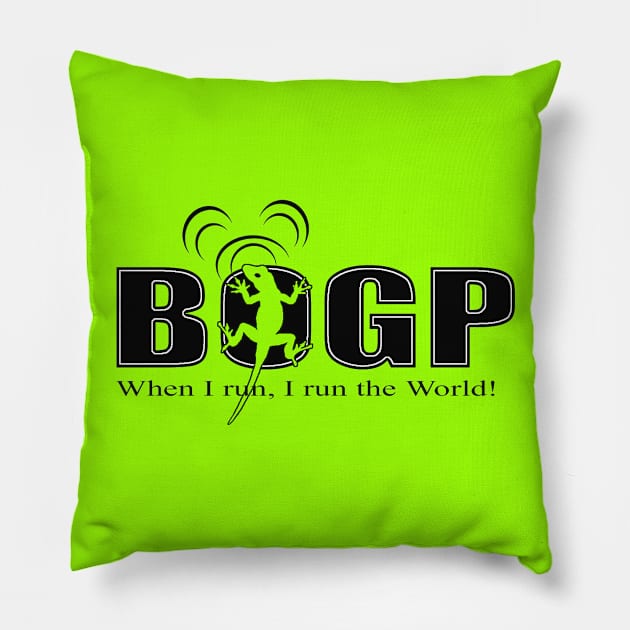 Be Our Guest Podcast Lizards Logo Pillow by Be Our Guest Podcast