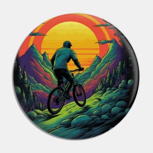 Mountain Biker Pin