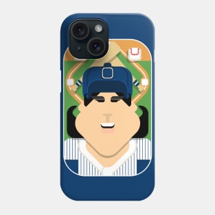 Baseball Blue Pinstripes - Deuce Crackerjack - Amy version Phone Case