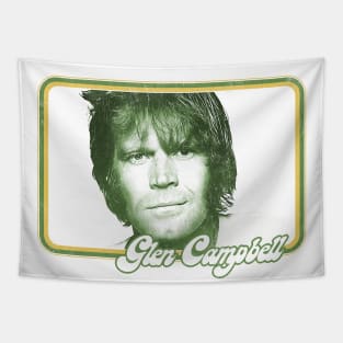 Glen Campbell / Retro Style Fan Design Tapestry