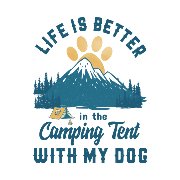 Camping With Dog by POD Anytime