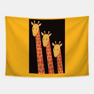 three giraffes Tapestry