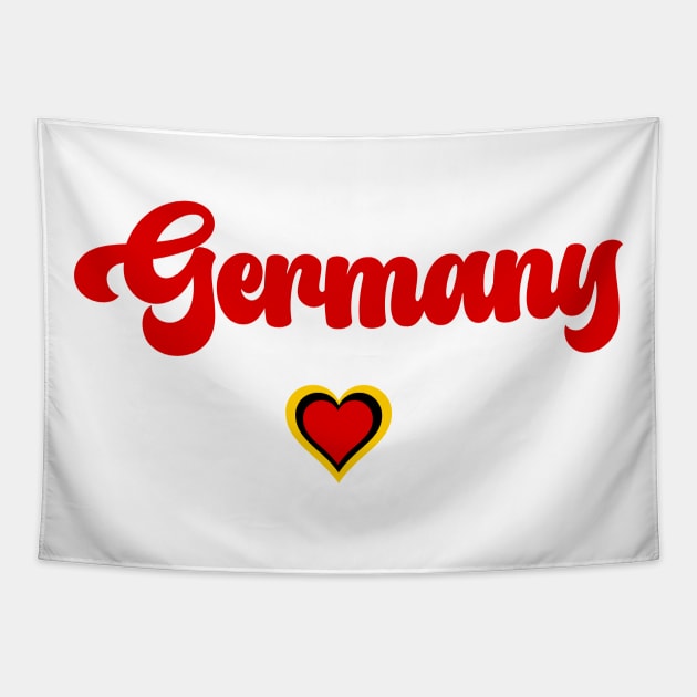 Germany: I love Germany  Deutschland Tapestry by teezeedy