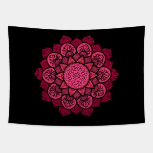 Mandala Love - Rosy Heart Tapestry