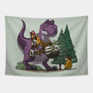 T-Rex Dinosaur Digger Tapestry