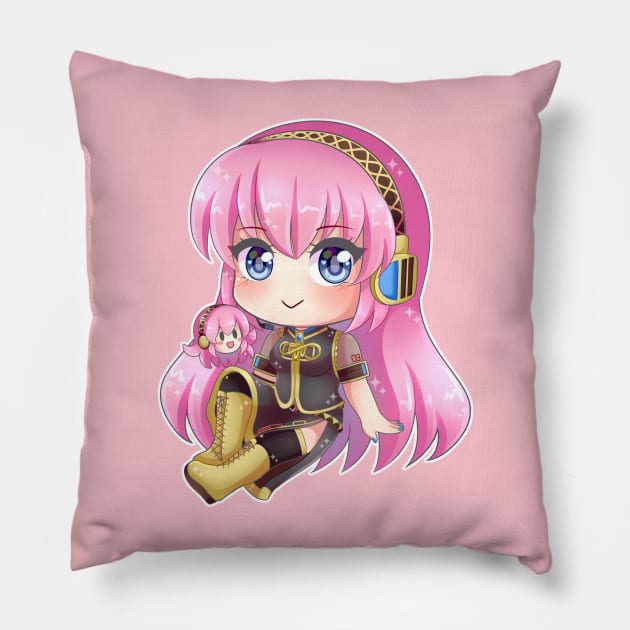 VOCALOID Megurine Luka chibi Pillow by Nadi-chan16