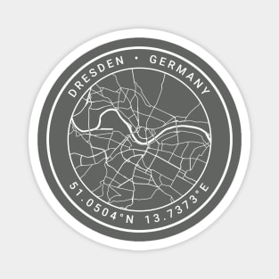 Dresden Map Magnet