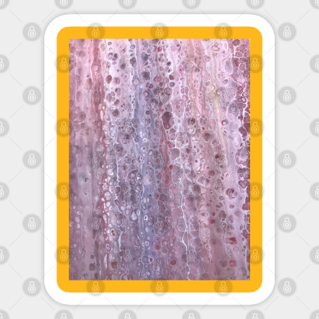 Acrylic Pour Purple Swipe Acrylic Pour Painting Sticker
