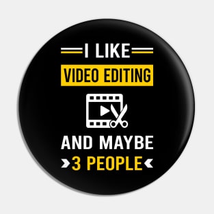 3 People Video Editing Editor Pin