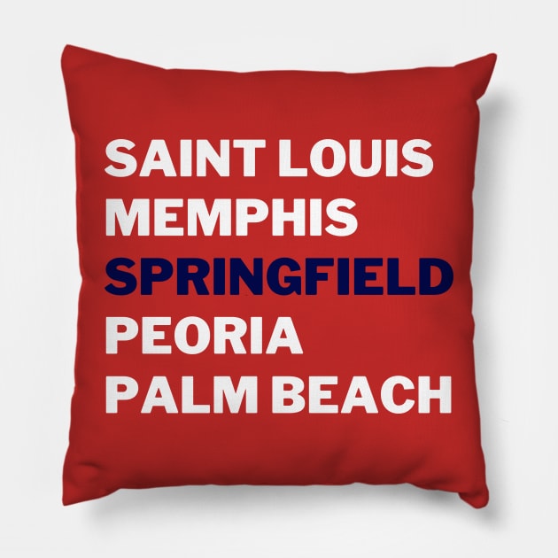 Homegrown Springfield Pillow by Arch City Tees