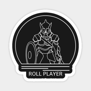 Roll Player Minimalist Line Drawing - Board Game Inspired Graphic - Tabletop Gaming  - BGG Magnet