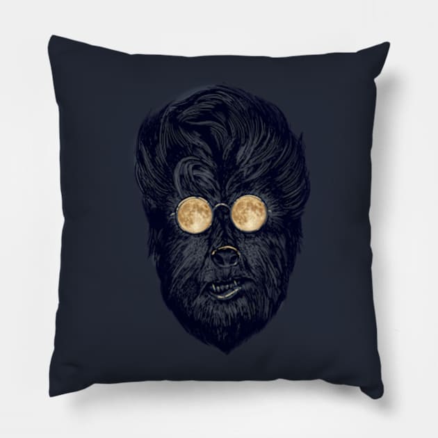 Moonglasses Pillow by Madkobra