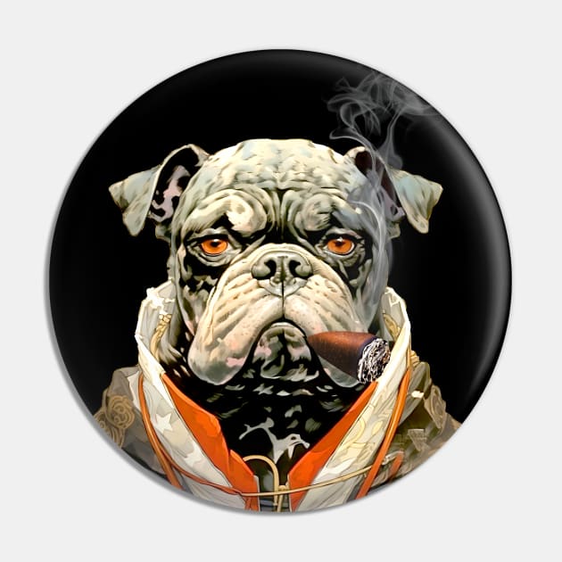 Cigar Smoking Bulldog: Nothing Bothers Me When I'm Smoking a Cigar on a dark (knocked out) background Pin by Puff Sumo