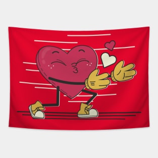 Funny Heart Gifts Mens Kids Boys Valentines Day Tapestry