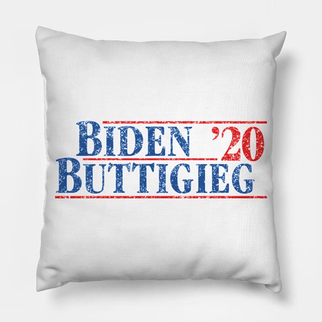 Joe Biden and Pete Buttigieg on the one ticket. Politique Biden Buttigieg 2020 Vintage Designs Pillow by YourGoods