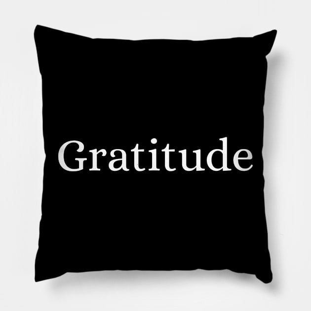 Gratitude Pillow by Des