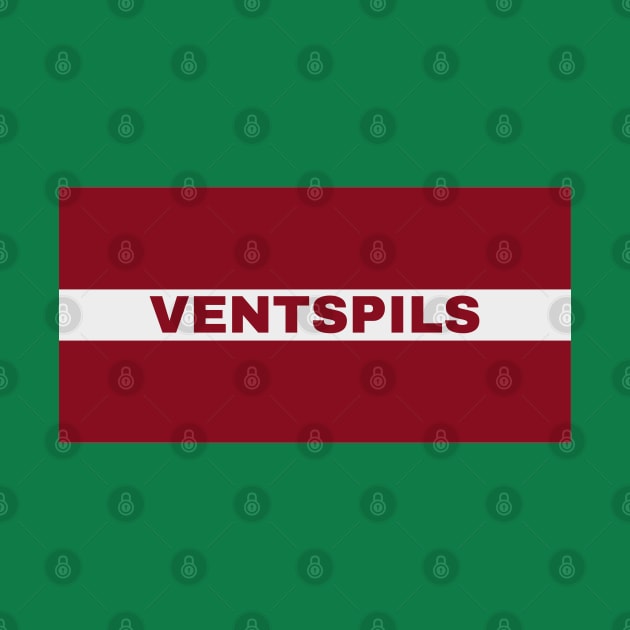 Ventspils City in Latvian Flag by aybe7elf