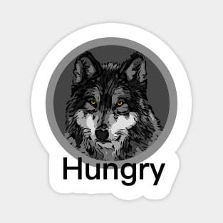 Hungry Wolf Magnet