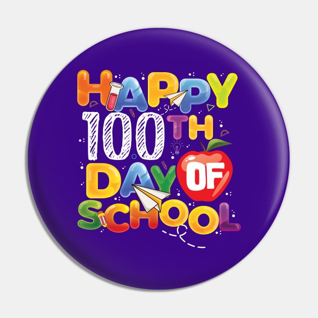 Funny Teachers Kids Child Happy 100 Days 100th day of school Pin by Gaming champion