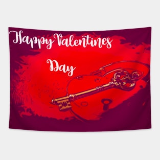 Fasbytes Valentines Day Key Lock Tapestry