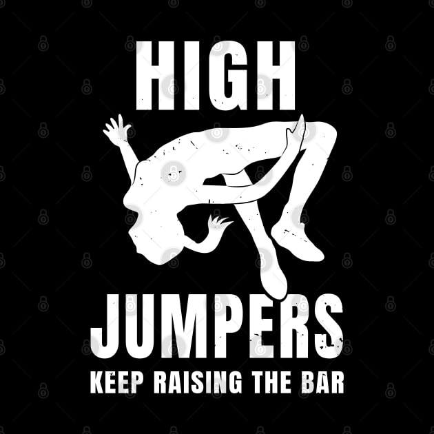 Womens High Jump Bar Pun Girl Athlete Gift by atomguy