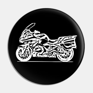 R1250RT Bike White Sketch Art Pin