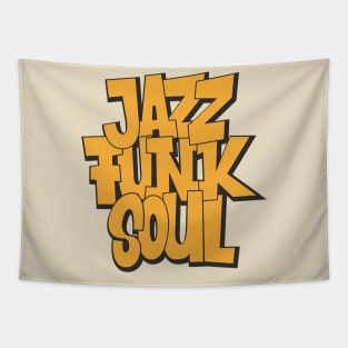 Jazz - Funk - Soul - Awesome Typography Design Tapestry