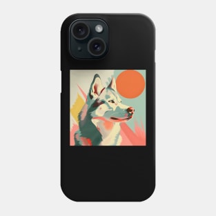 Alaskan Malamute in 70's Phone Case