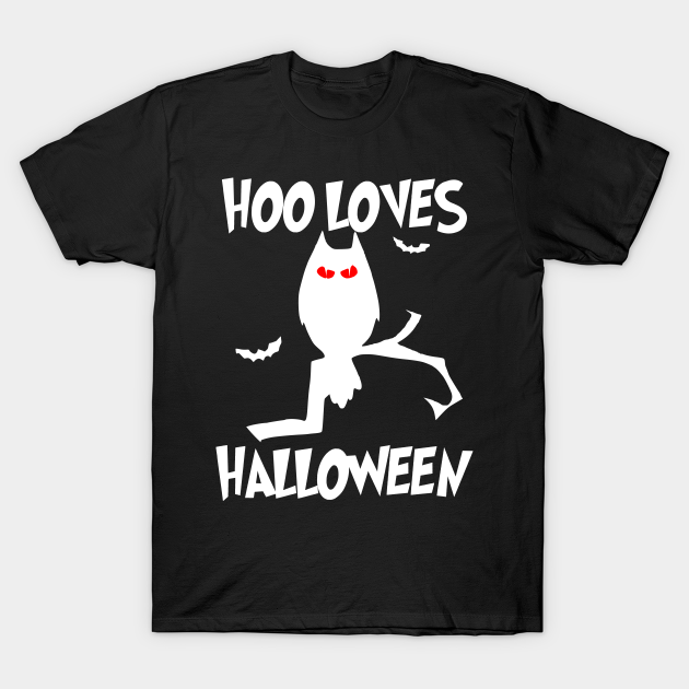 Discover Hoo Loves Halloween - Halloween - T-Shirt