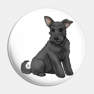 Dog - Miniature Schnauzer - Black Natural Pin