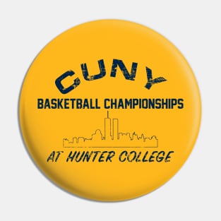 CUNY Basketball Championship Distressed Pin