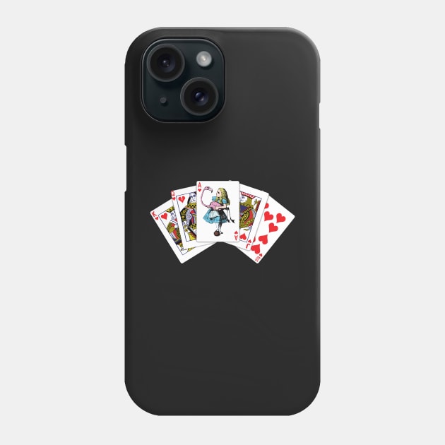 Alice's Royal Flush Phone Case by jw608