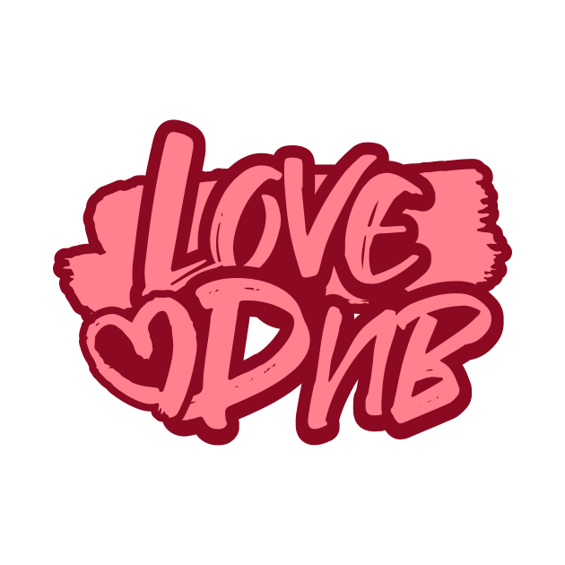 DNB - Love Heart (pink) by DISCOTHREADZ 