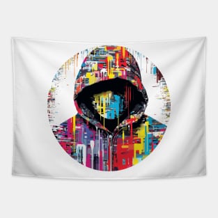 Hacker Game Urbain City Life Mistery Shadow Abstract Tapestry