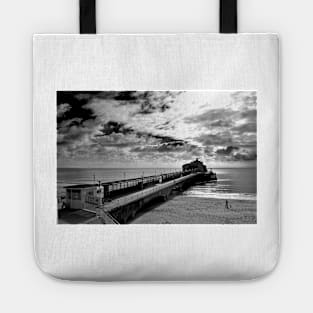 Bournemouth Pier And Beach Dorset England Tote