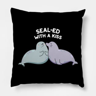 Sealed With A Kiss Cute Sea Lion Seal Pun. Pillow