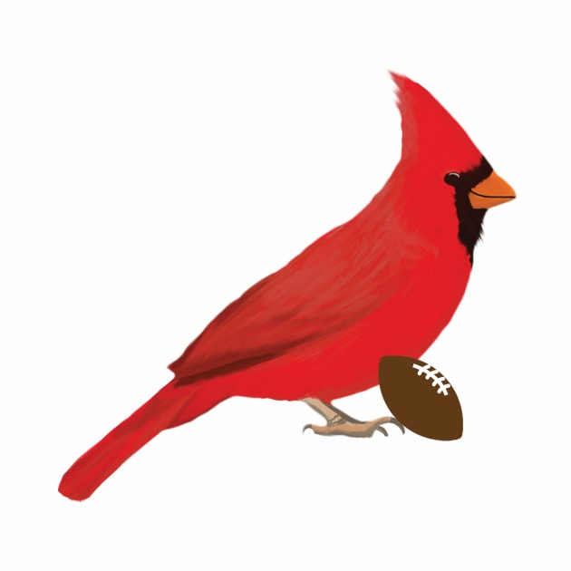 Football Cardinal by College Mascot Designs