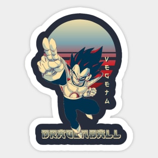 Vegeta Saiyan prince Sticker for Sale by Yashdusane