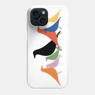 Le Corbusier inspired Eames bird Colourful gathering Phone Case