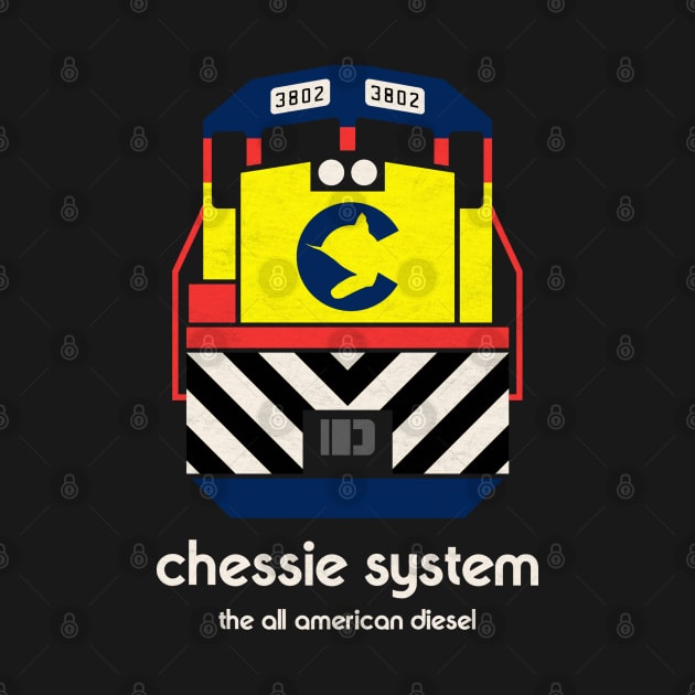 Chessie System GP38 3802 The All American Diesel by Turboglyde