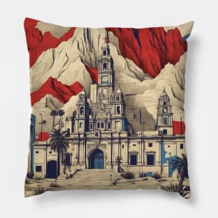 Juarez Mexico Vintage Poster Tourism Pillow