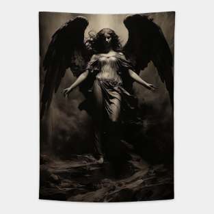 black female angel Tapestry