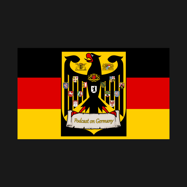 Podcast on Germany with German Flag by ncollier