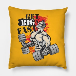 Get big fast - Crazy gains - Nothing beats the feeling of power that weightlifting, powerlifting and strength training it gives us! A beautiful vintage design representing body positivity! Light Pillow