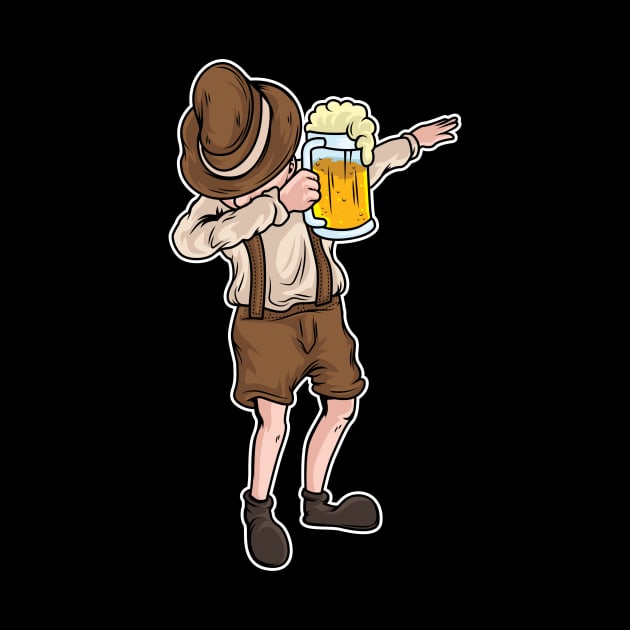 Bavaria Bavarian Man Dabbing Oktoberfest Funny by Pummli