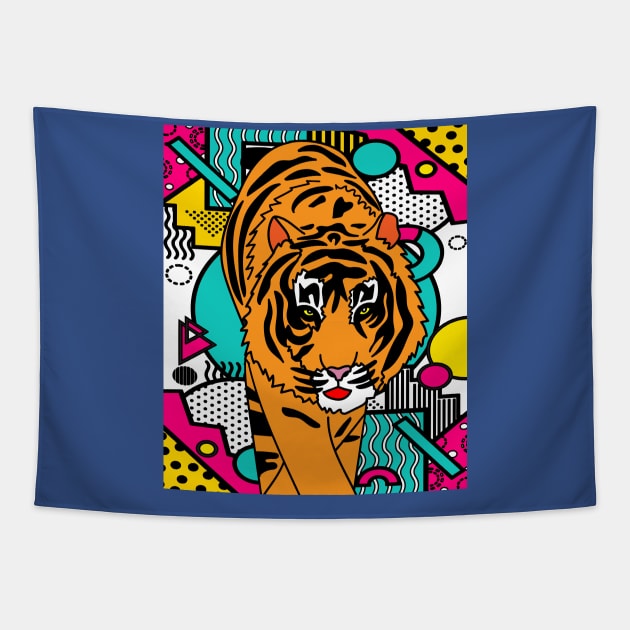 Patty Tiger Wild Animals Tapestry by flofin